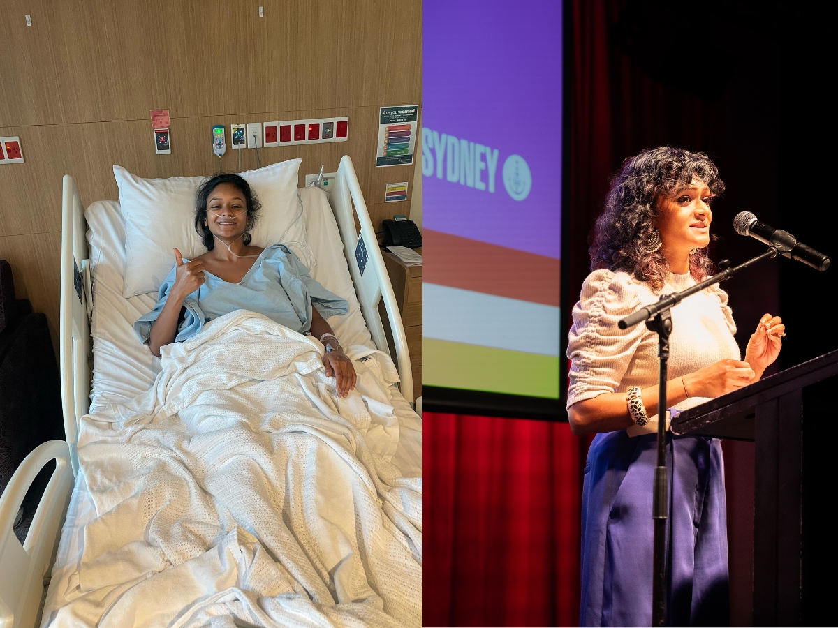 Portrait or hero image for My Dearest Fibroid — warm, candid; Kersh at Generation Women 2026 or a quiet portrait. Should feel honest and personal, not clinical.